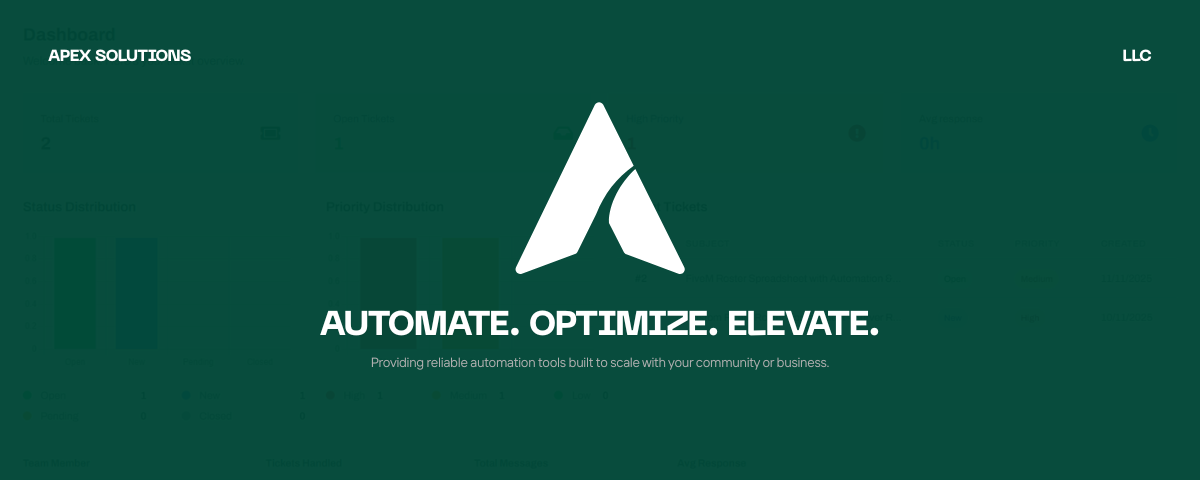 Apex Solutions LLC dark banner