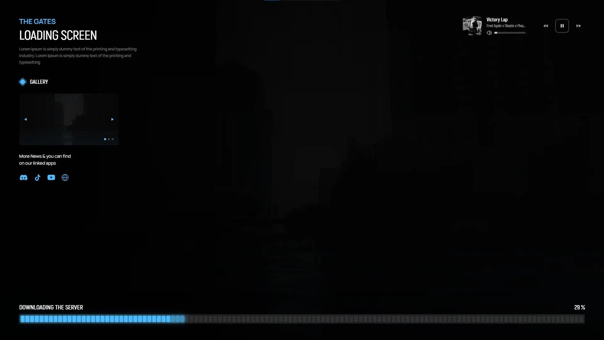 FiveM loading screen UI screenshot